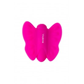 Розовый клиторальный стимулятор-бабочка Madam