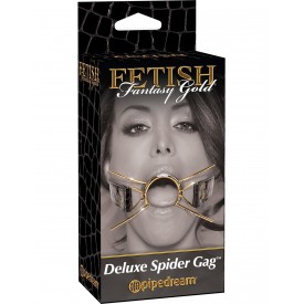 Золотистый расширитель для рта Gold Deluxe Spider Gag