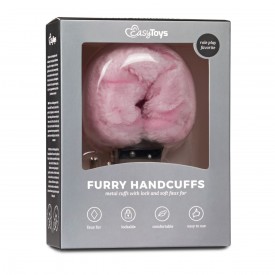 Наручники с розовым мехом Furry Handcuffs